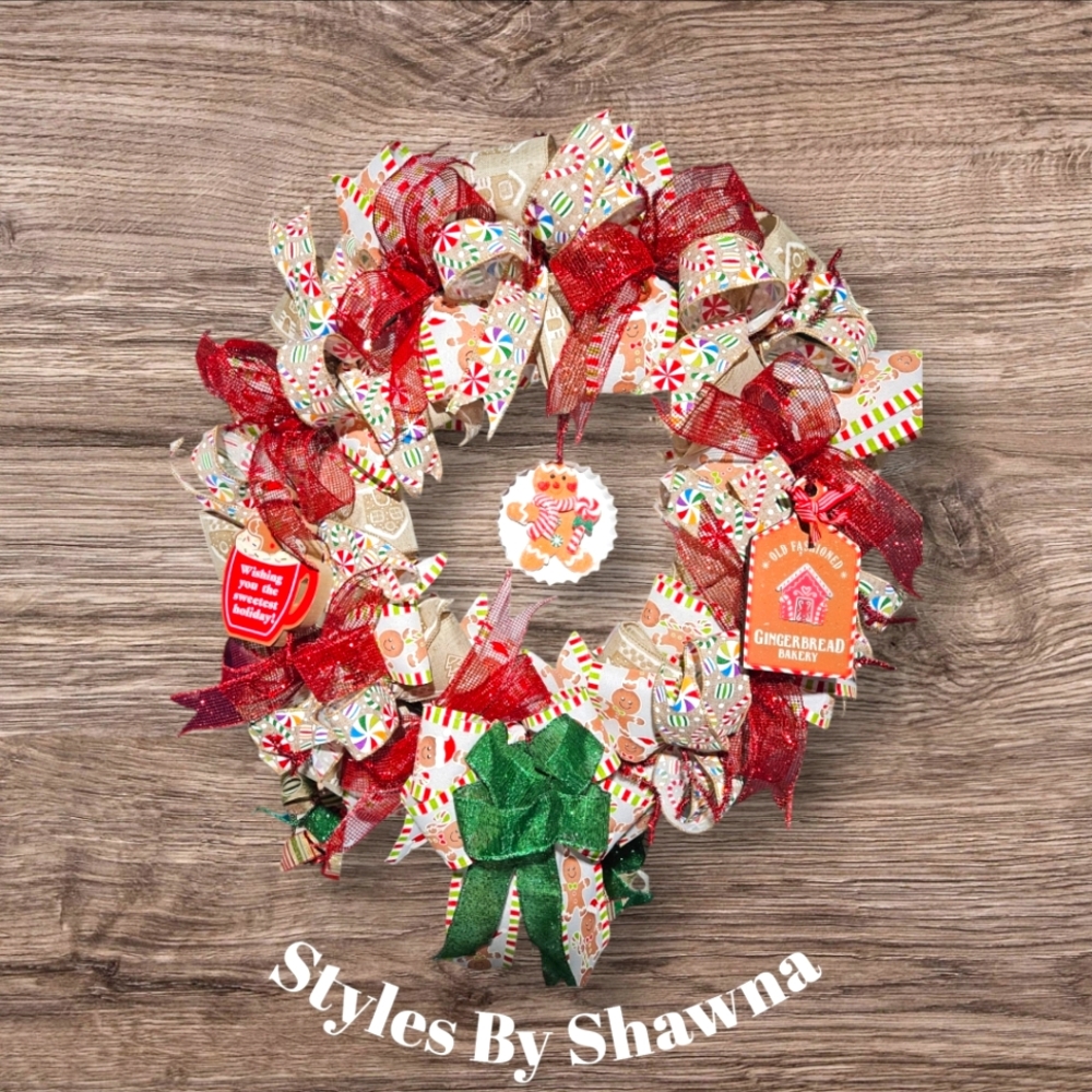 Gingerbread Themed Wreath